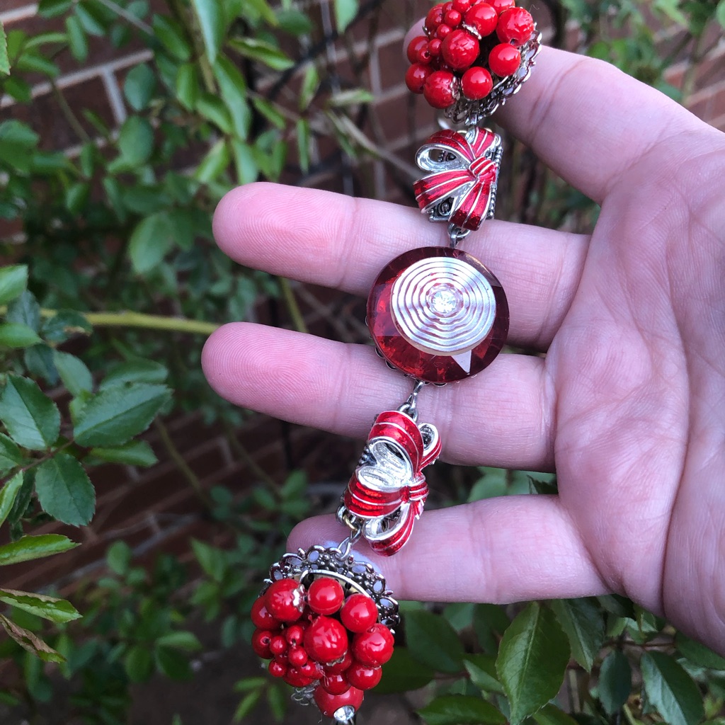 Garland Hand Crafted Bracelet From Vintage Earrings